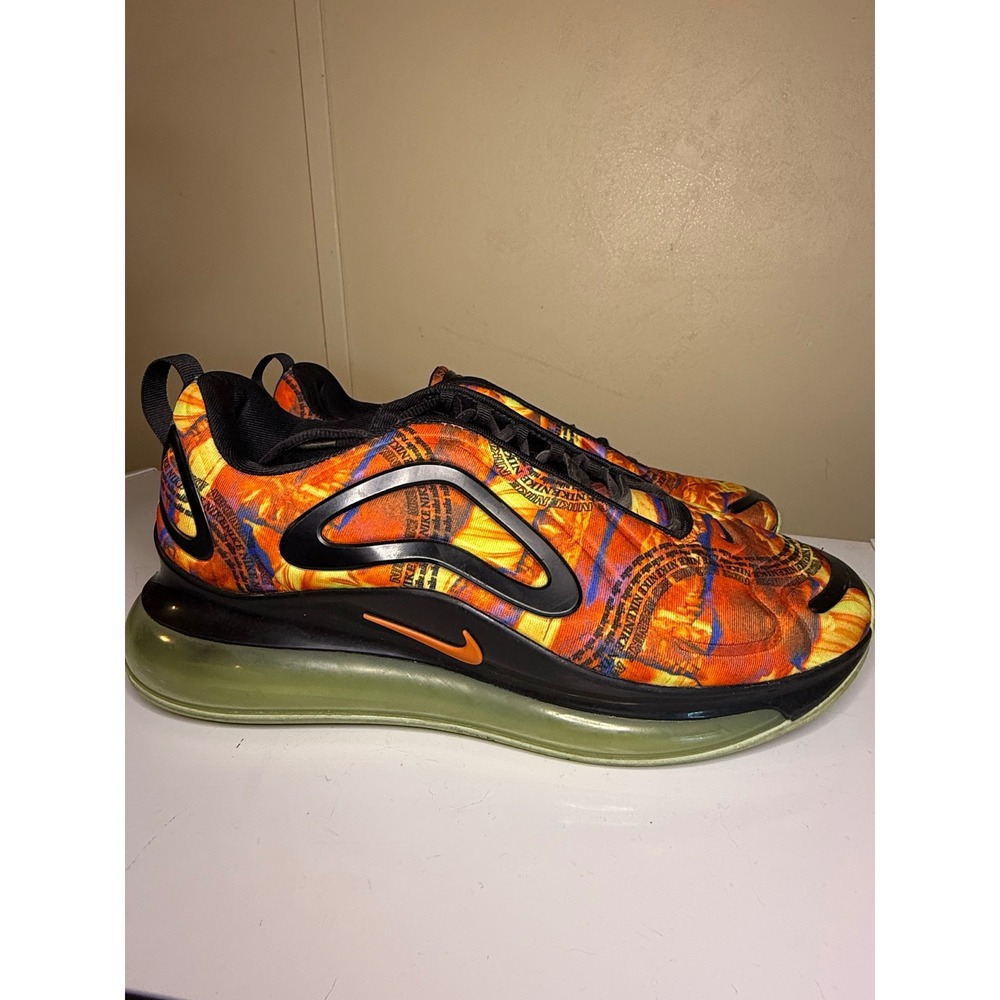 Nike Air Max 720 Running Shoes Comfort Athletic Sneakers Orange Size